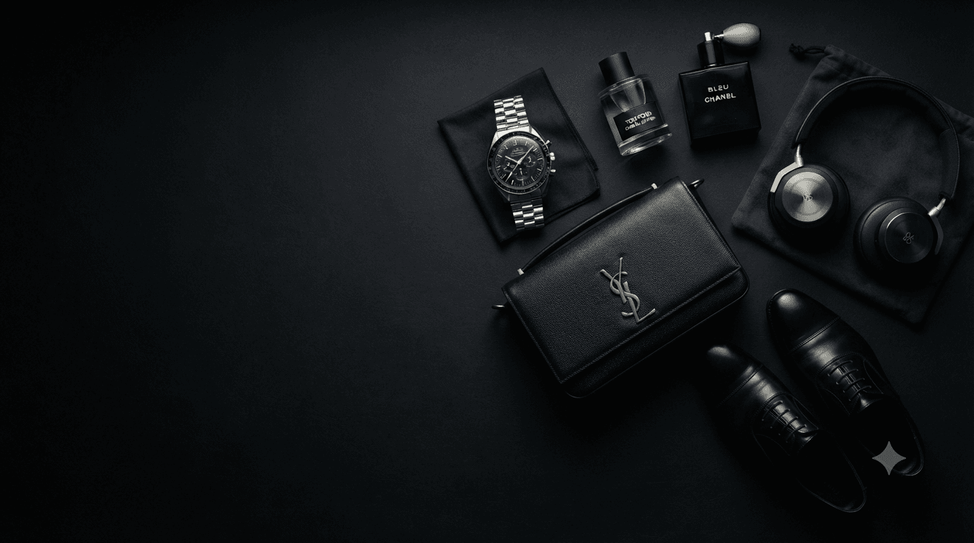 Luxury accessories — watches, bags, shoes, perfumes & electronics